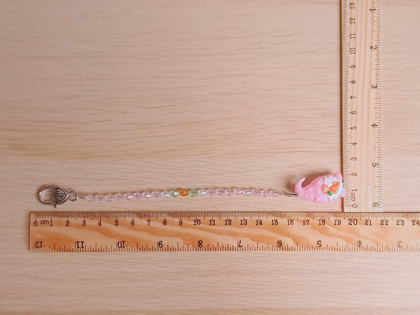 Pink Gonk Scissor Fob with Protection Bead
