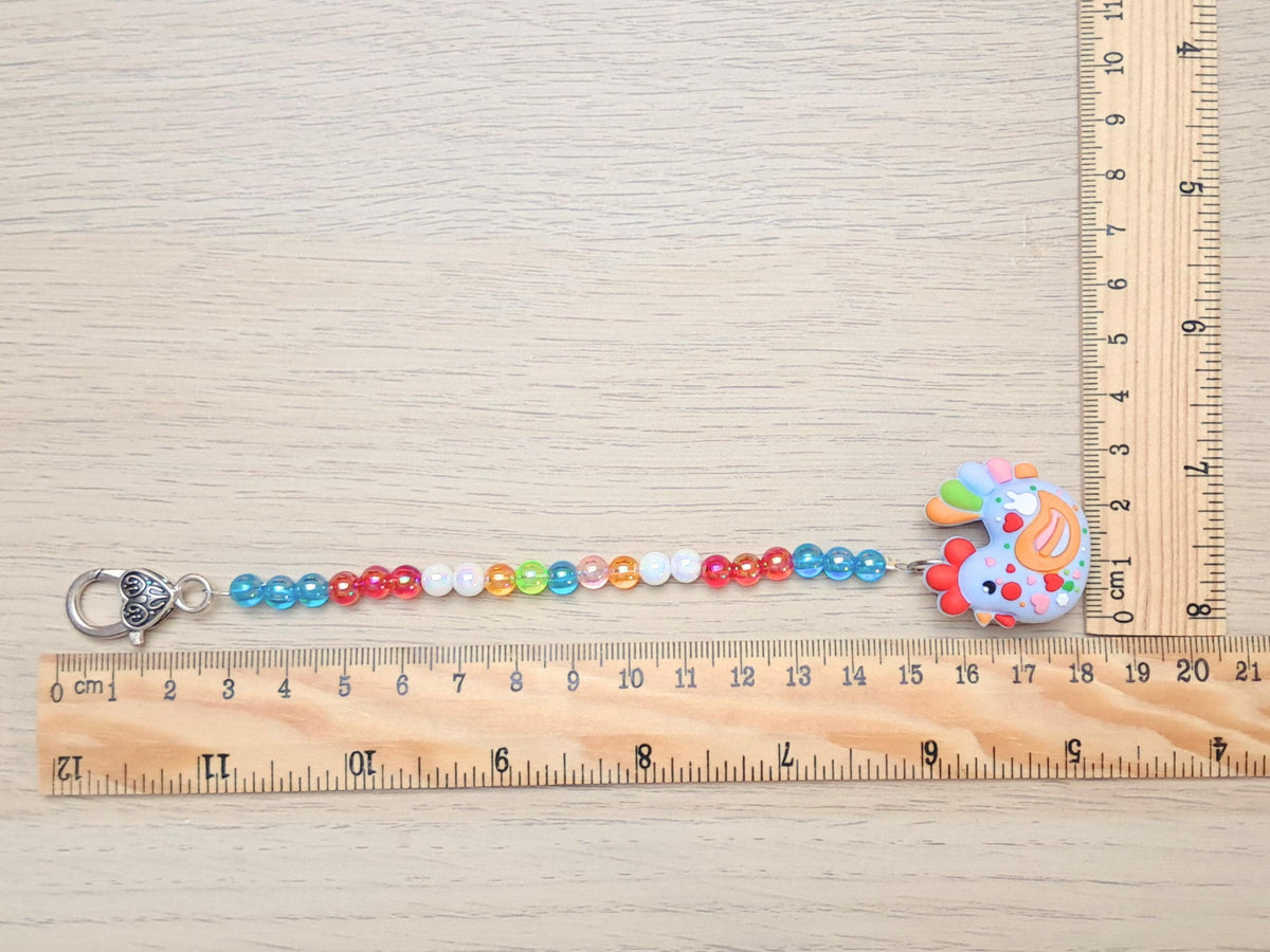 Chicken Scissor Fob with Protection Bead