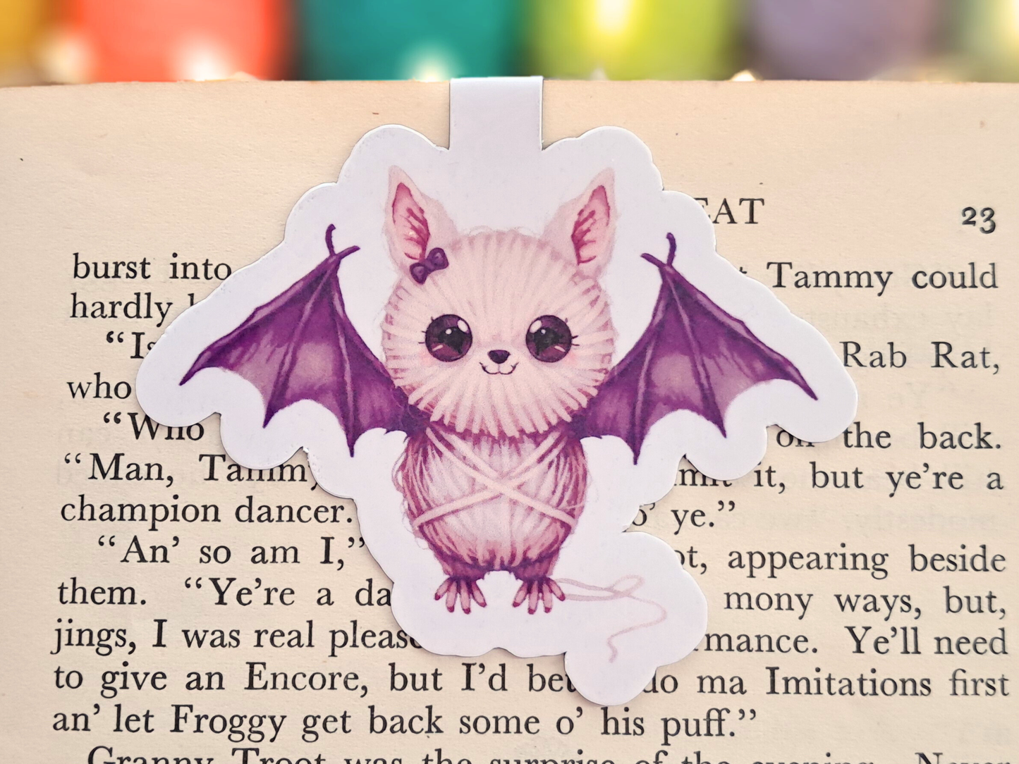 Magnetic Bookmark - Echo the Yarn Pals Bat