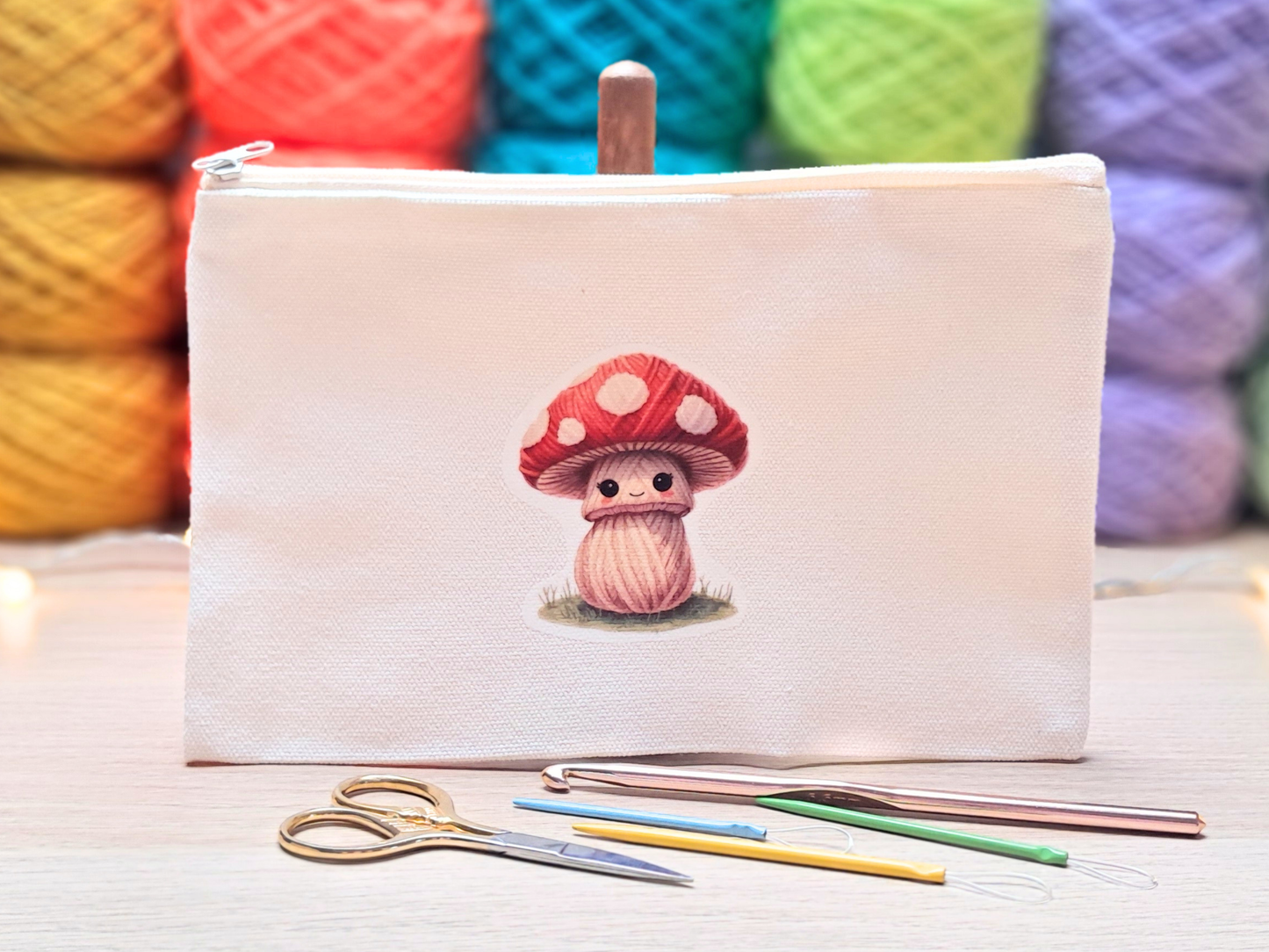 Toadstool Project Pouch - Yarn Pals Tally