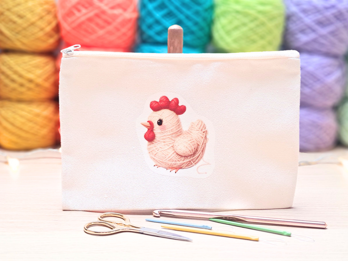 Chicken Project Pouch - Yarn Pals Callie