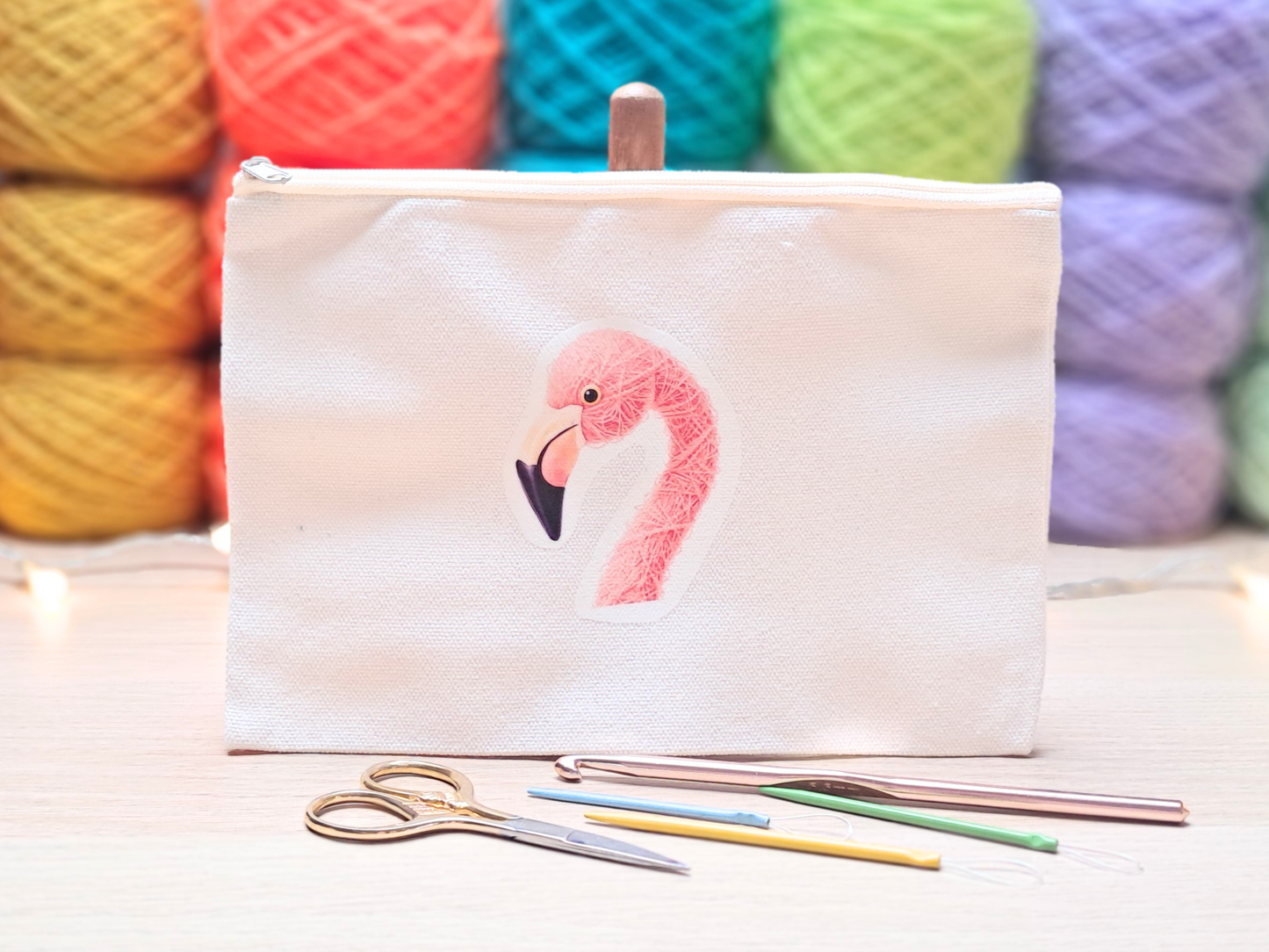 Flamingo Project Pouch - Yarn Pals Blush