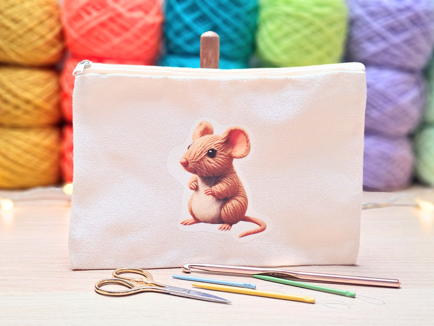Mouse Project Pouch - Yarn Pals Meg