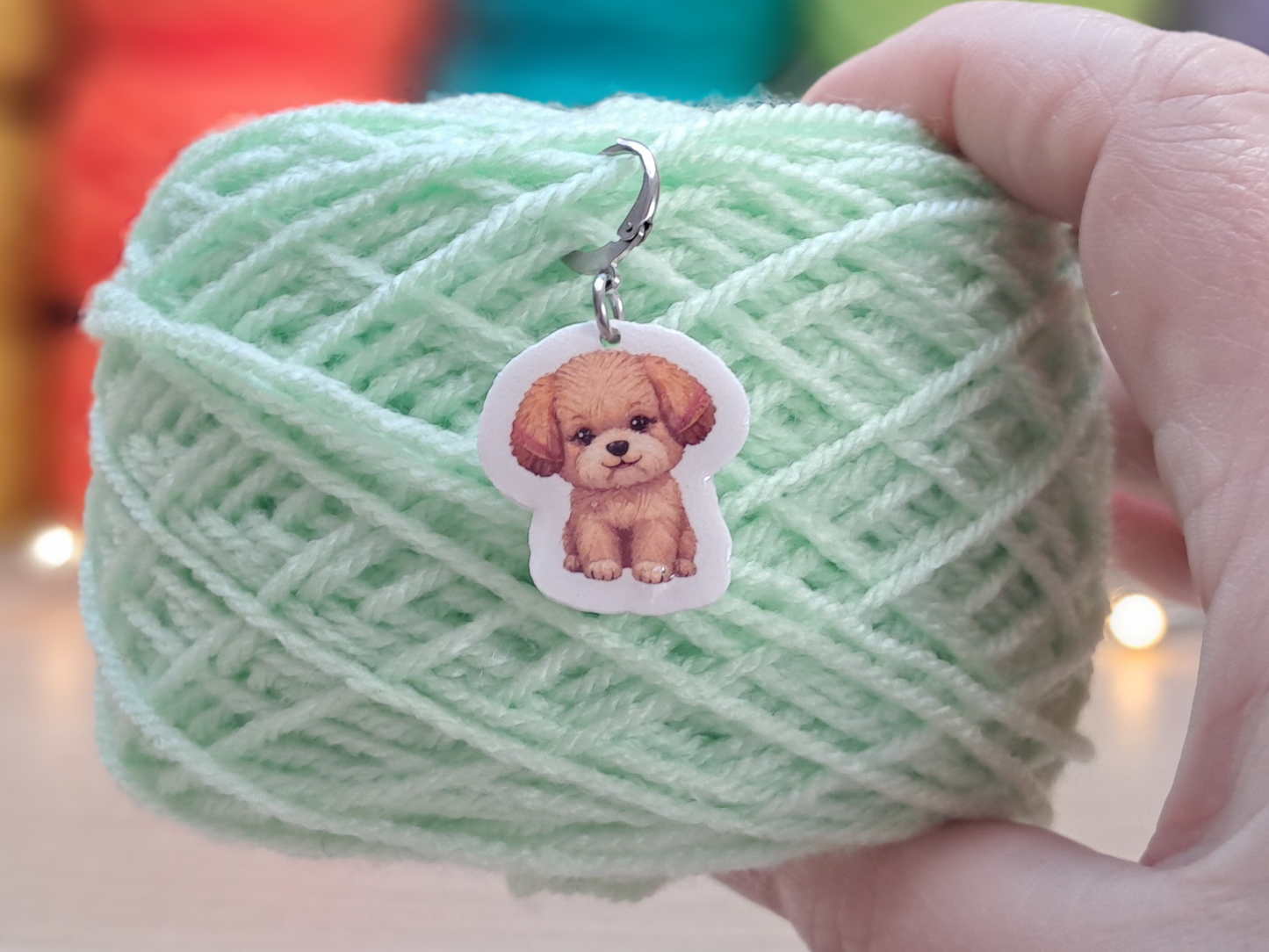 Puppy Stitch Marker - Bobby the Yarn Pals puppy