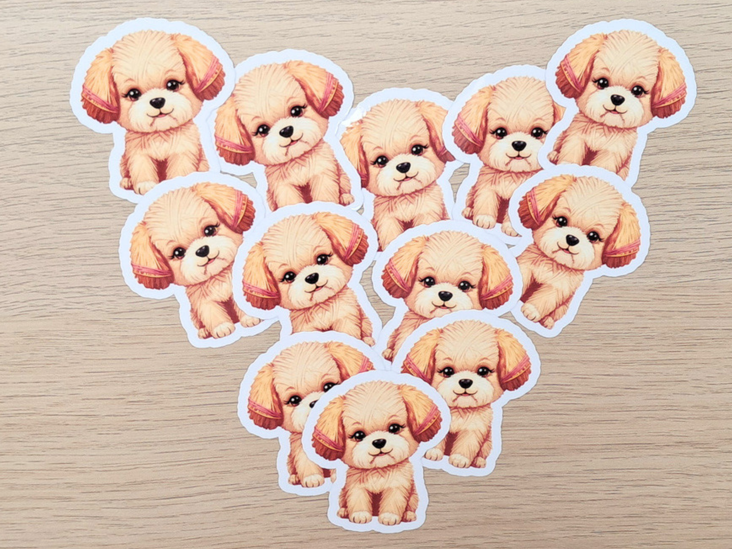 Puppy Die Cut Sticker - Yarn Pals Bobby