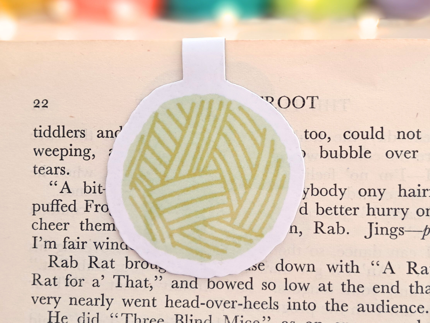 Magnetic Bookmark - Ffion the Yarn Pals Frog