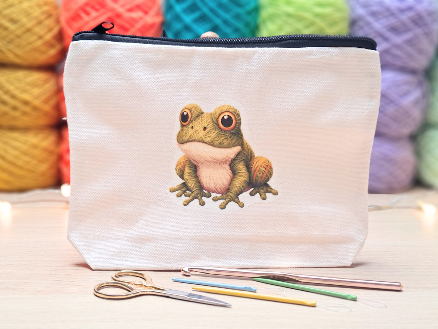 Frog Project Pouch - Yarn Pals Ffion