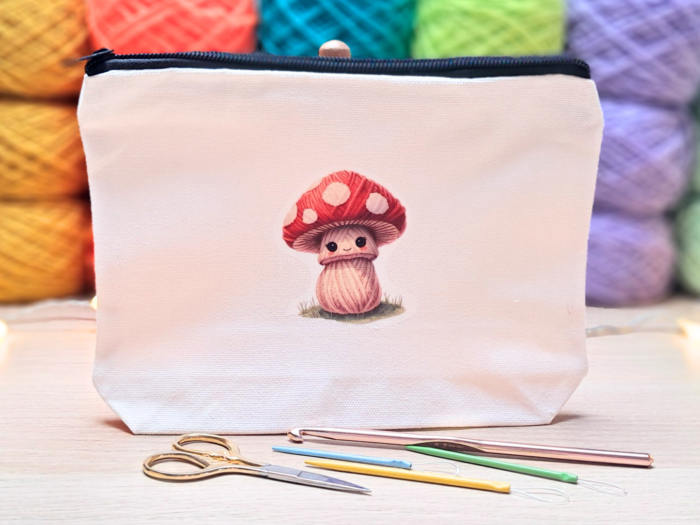 Toadstool Project Pouch - Yarn Pals Tally