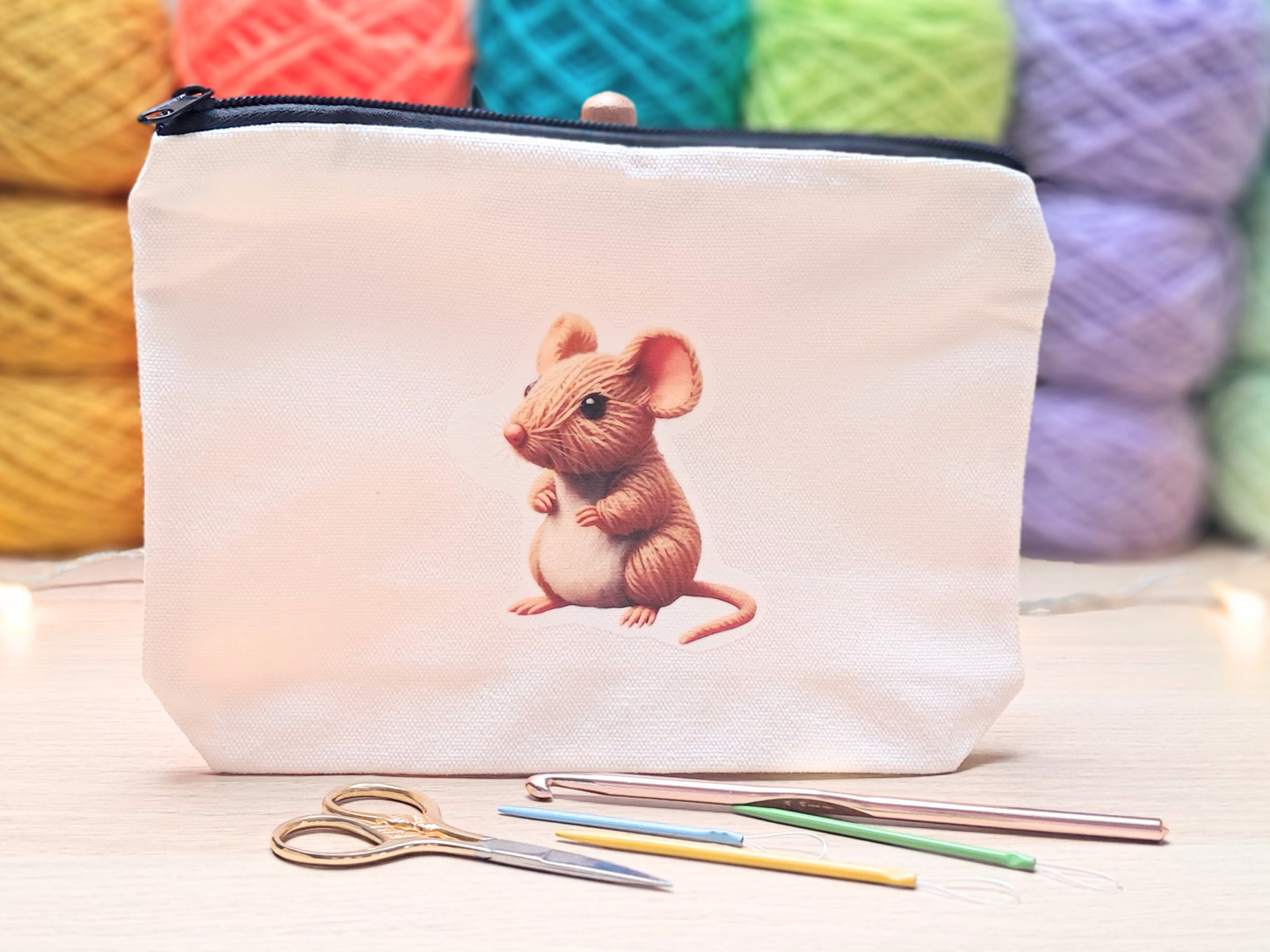 Mouse Project Pouch - Yarn Pals Meg