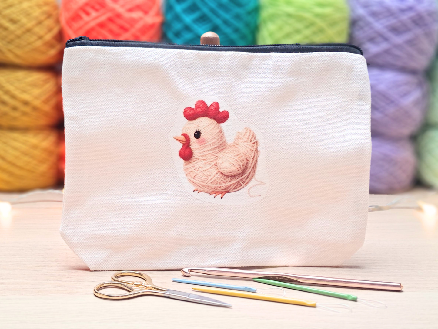 Chicken Project Pouch - Yarn Pals Callie