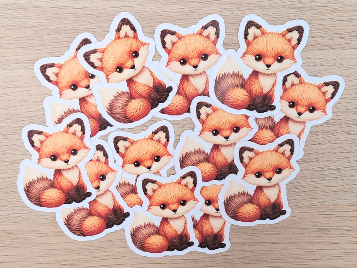 Fox Die Cut Sticker - Yarn Pals Kit
