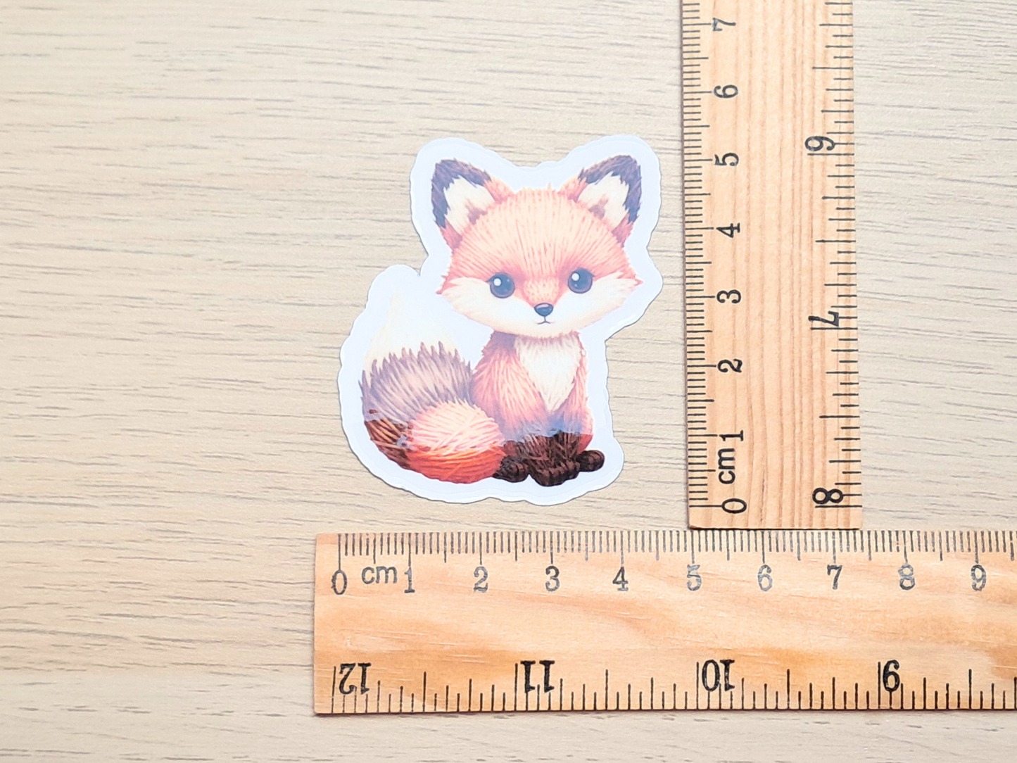 Fox Die Cut Sticker - Yarn Pals Kit