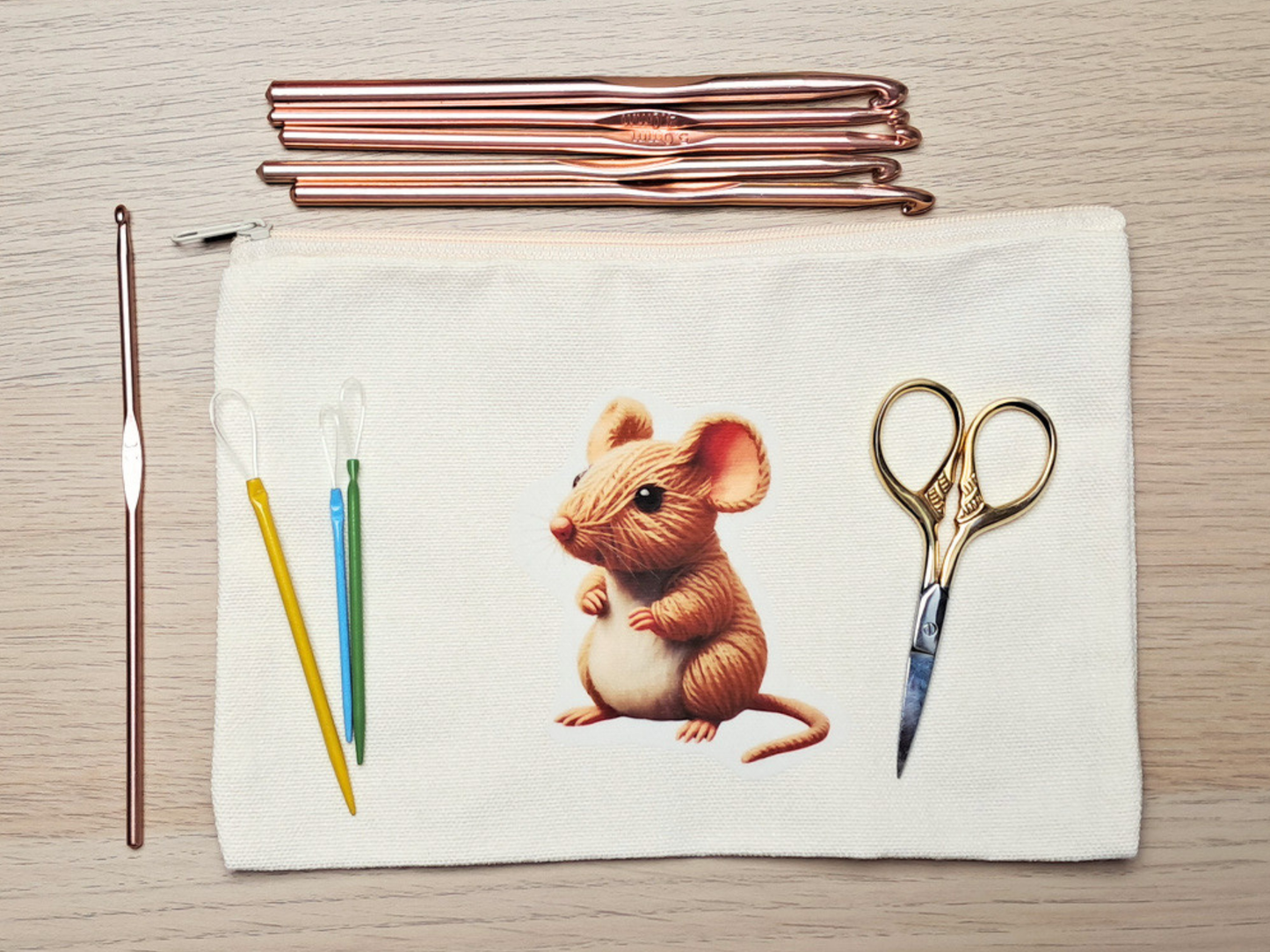 Mouse Project Pouch - Yarn Pals Meg