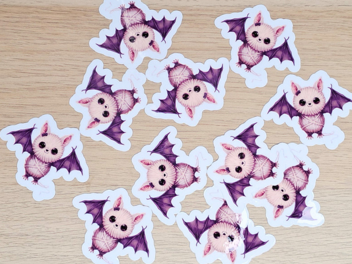 Bat Die Cut Sticker - Yarn Pals Echo
