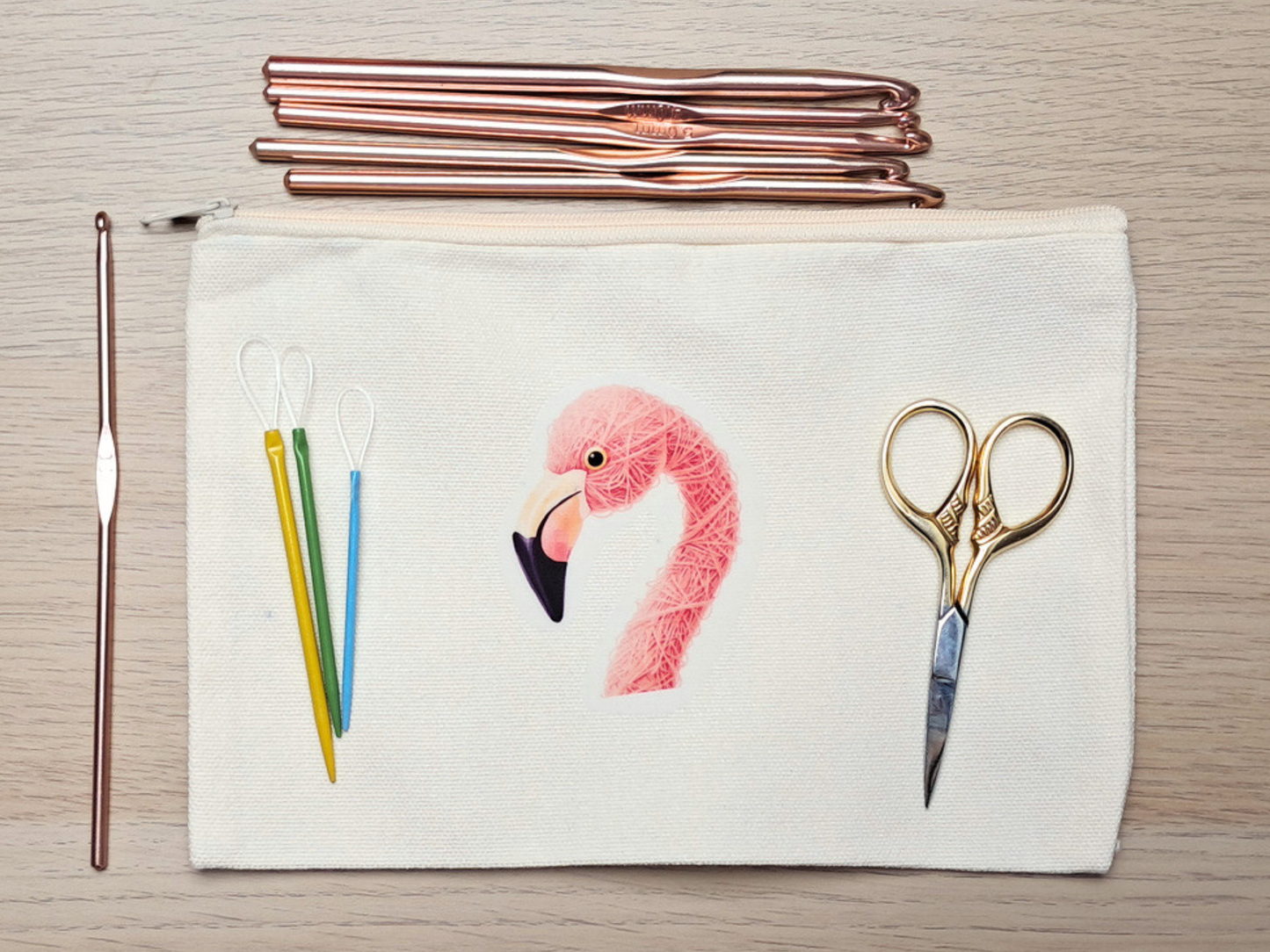 Flamingo Project Pouch - Yarn Pals Blush