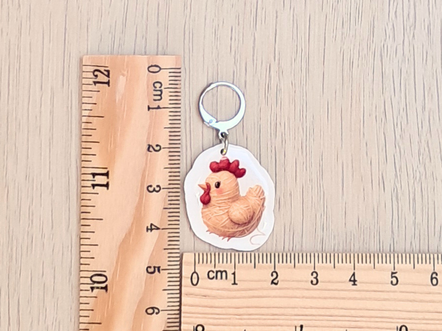 Chicken Stitch Marker - Callie the Yarn Pals Chicken
