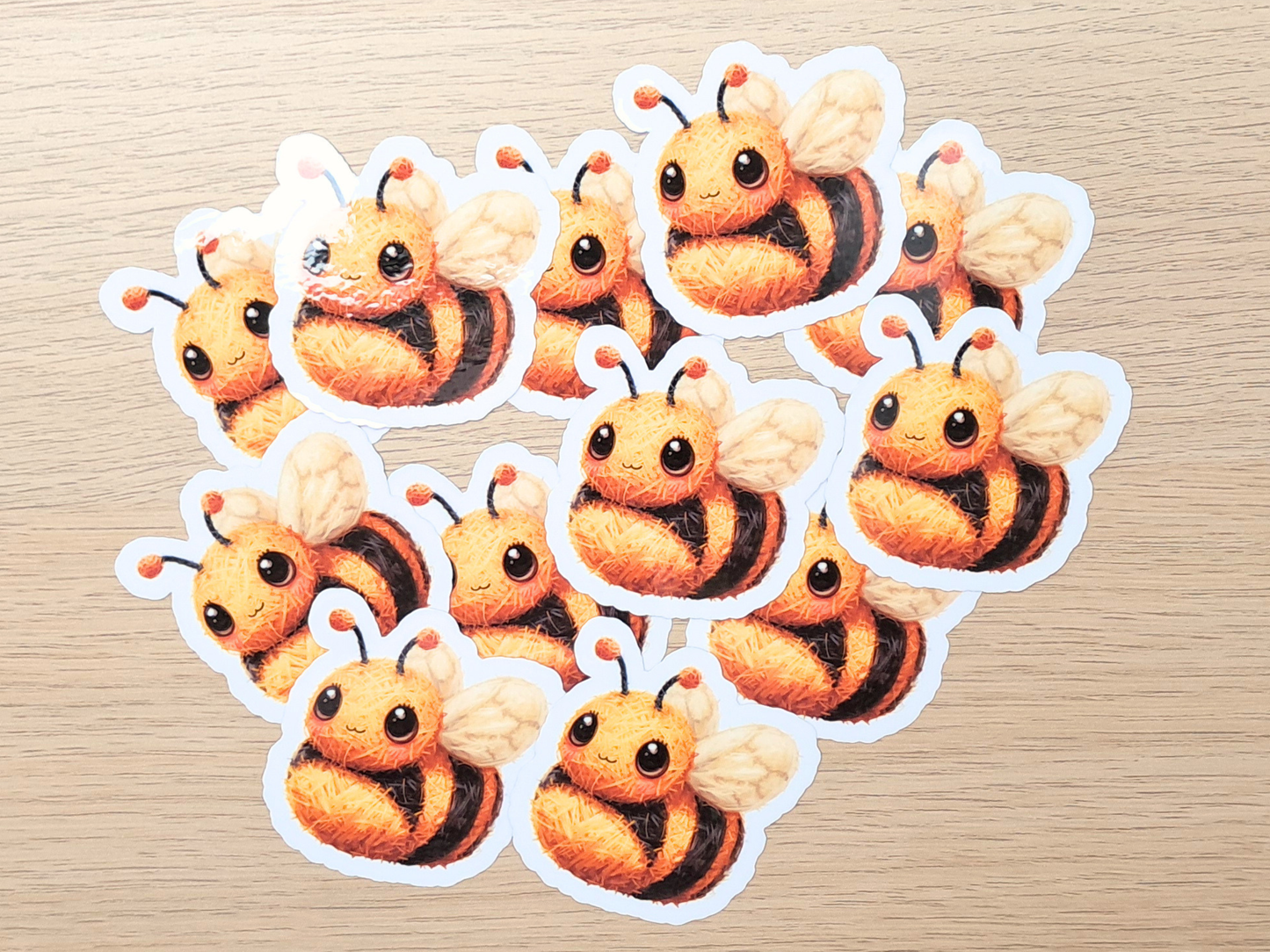 Bee Die Cut Sticker - Yarn Pals Bronwen