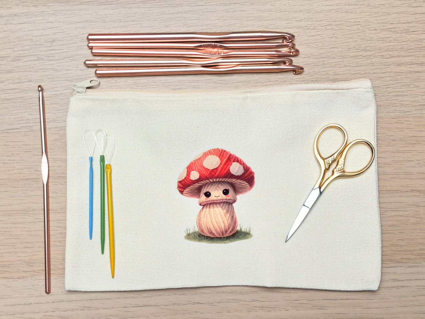 Toadstool Project Pouch - Yarn Pals Tally