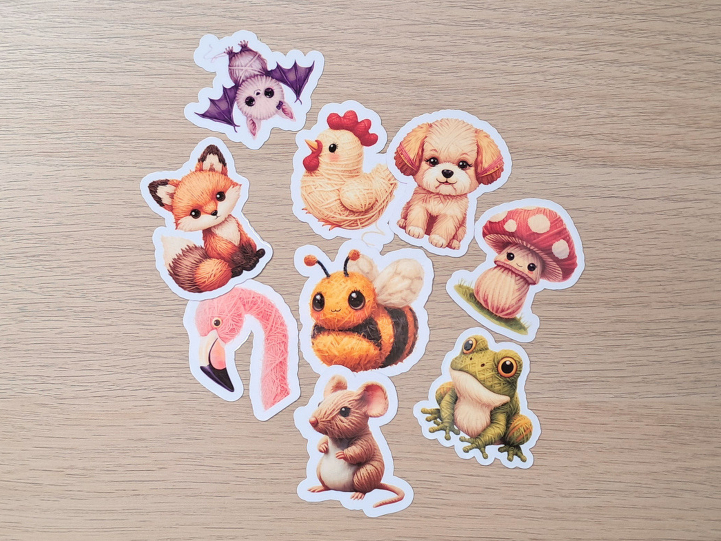 Mouse Die Cut Sticker - Yarn Pals Meg