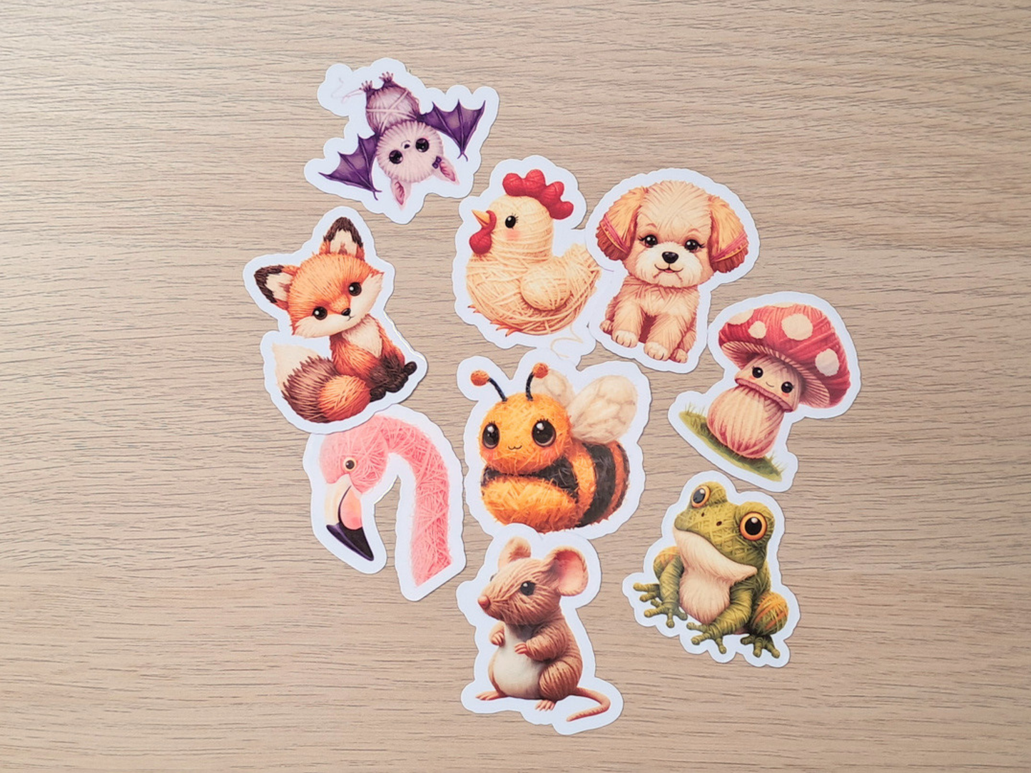 Fox Die Cut Sticker - Yarn Pals Kit
