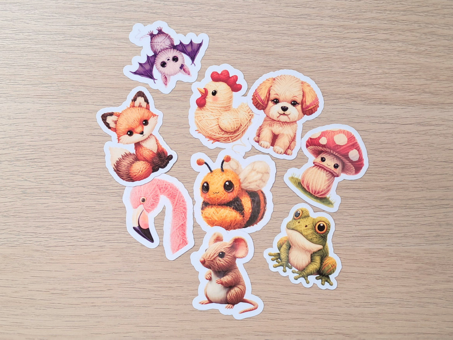 Frog Die Cut Sticker - Yarn Pals Ffion
