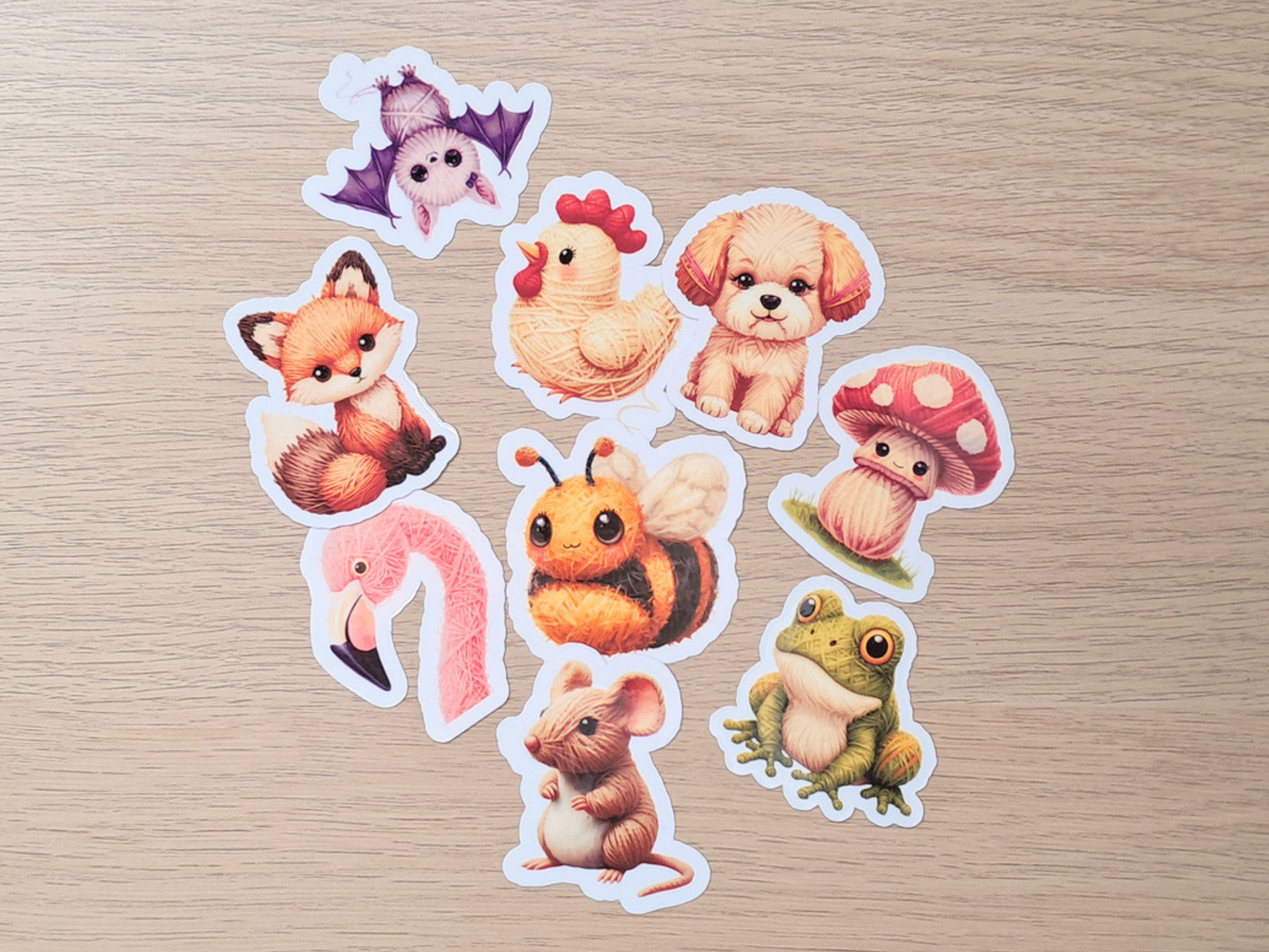 Bat Die Cut Sticker - Yarn Pals Echo