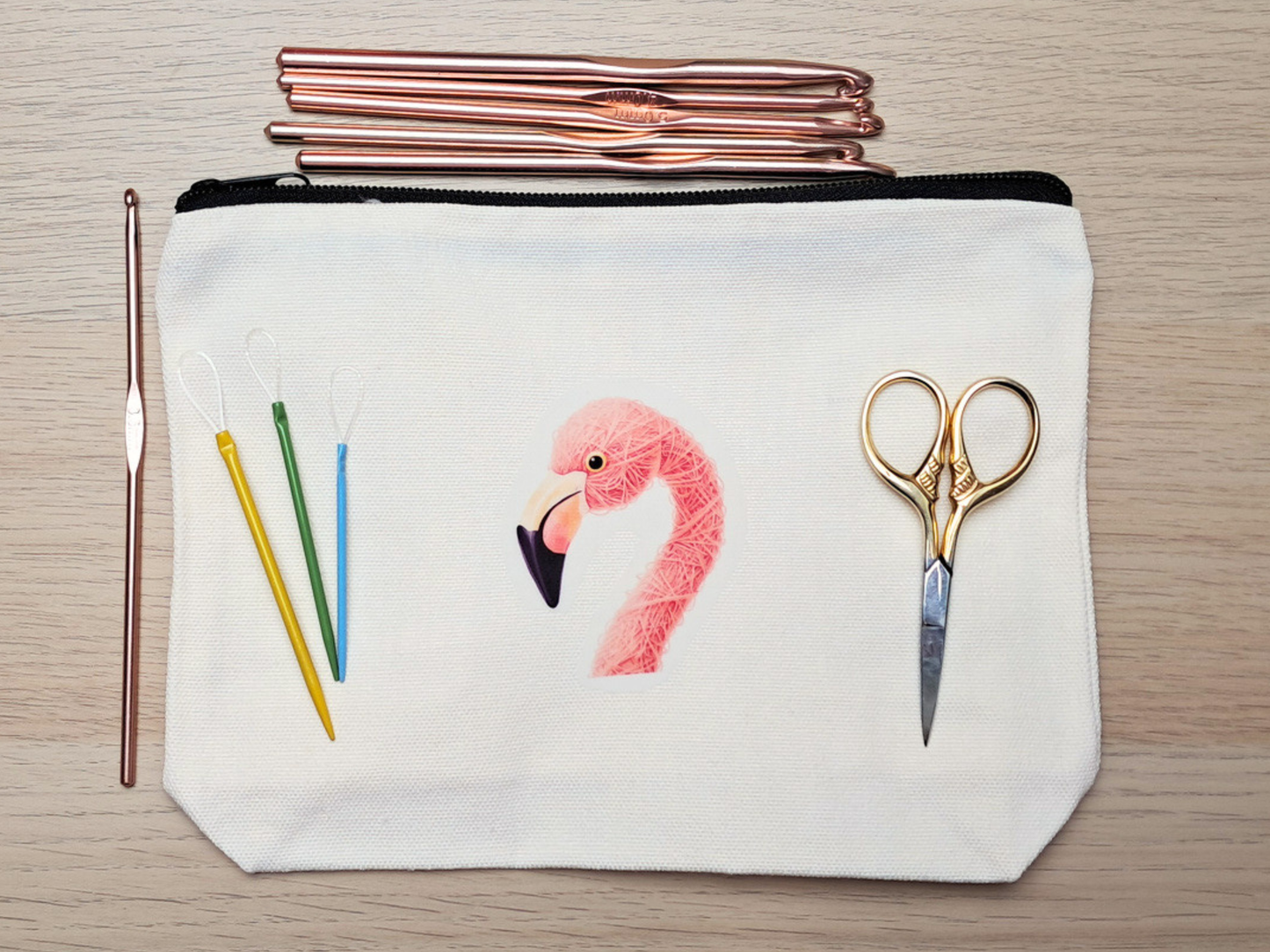 Flamingo Project Pouch - Yarn Pals Blush