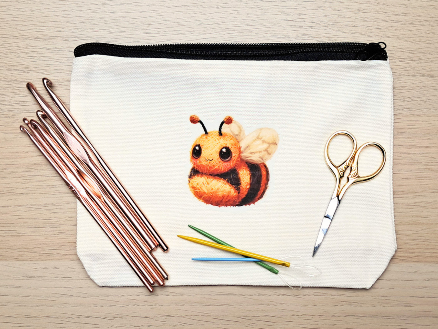 Bee Project Pouch - Yarn Pals Bronwen