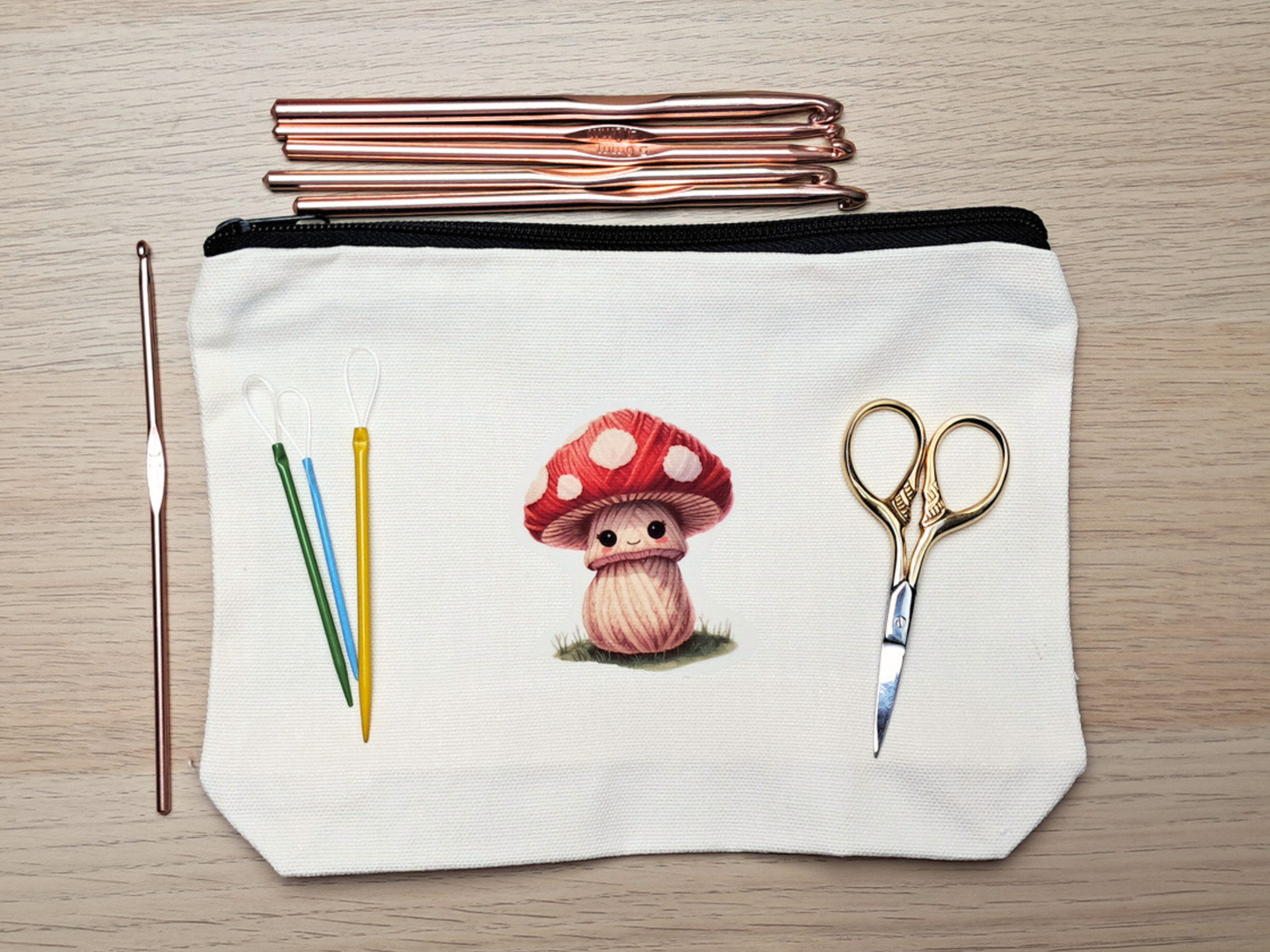 Toadstool Project Pouch - Yarn Pals Tally