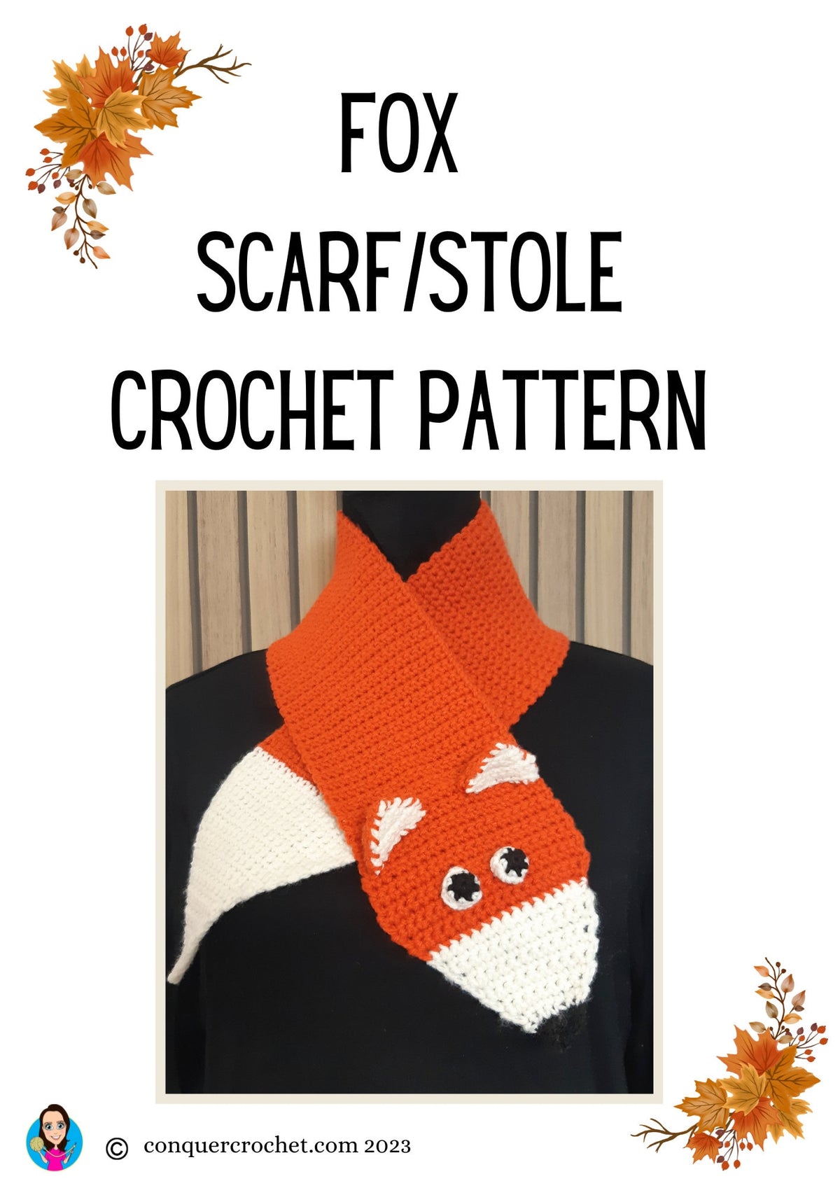 Easy Fox Scarf Crochet Pattern