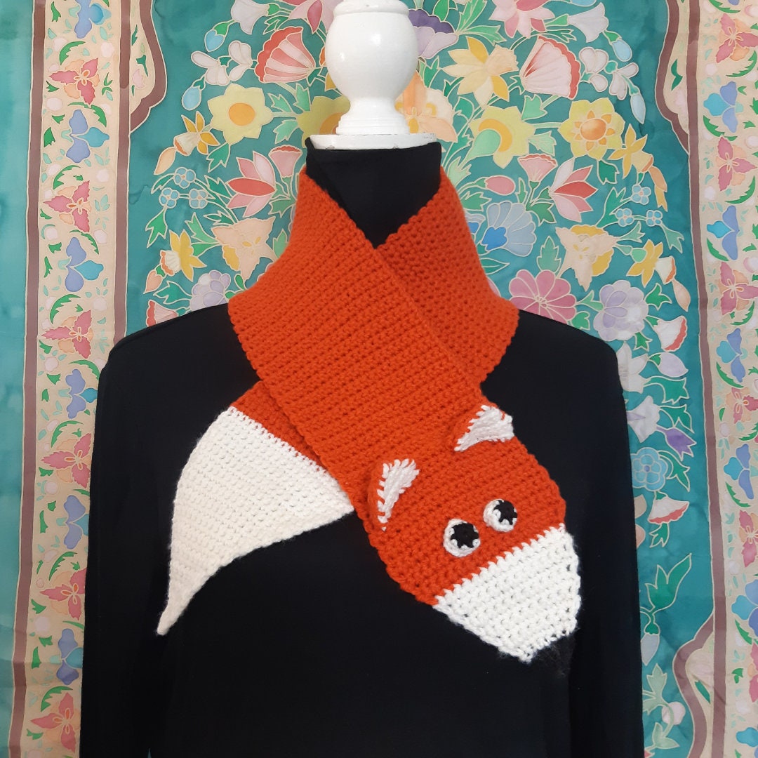 Easy Fox Scarf Crochet Pattern