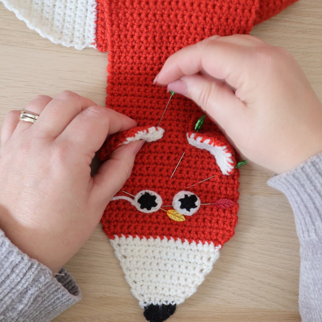 Easy Fox Scarf Crochet Pattern
