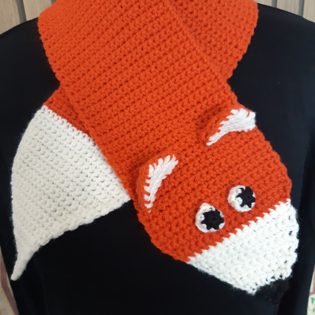 Easy Fox Scarf Crochet Pattern