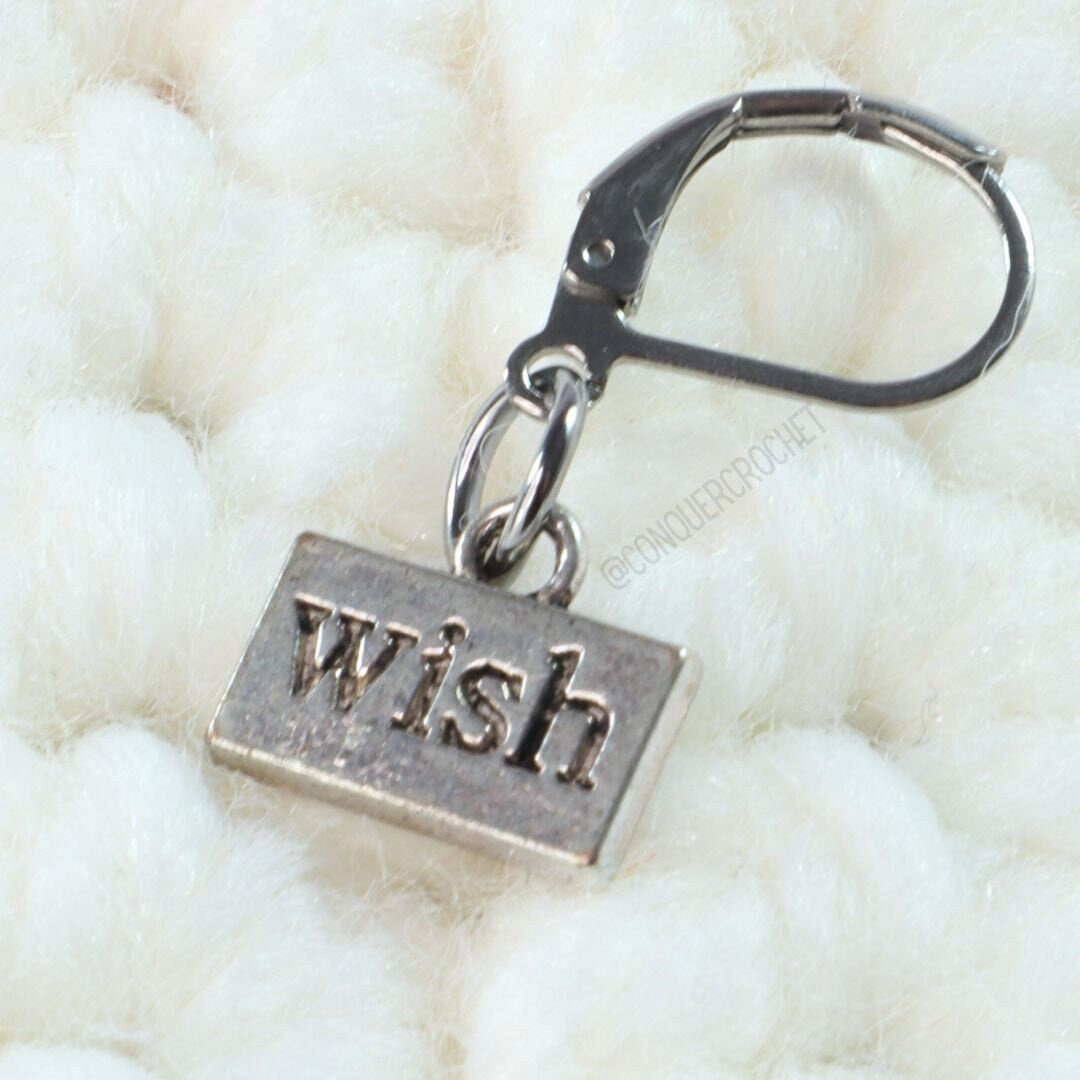 Wish Word Stitch Marker