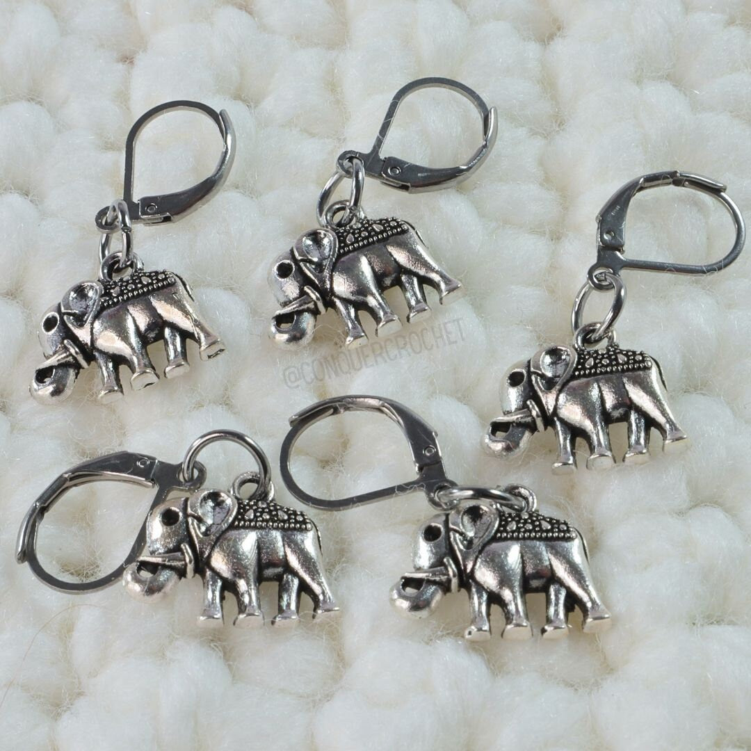 Elephant Stitch Marker