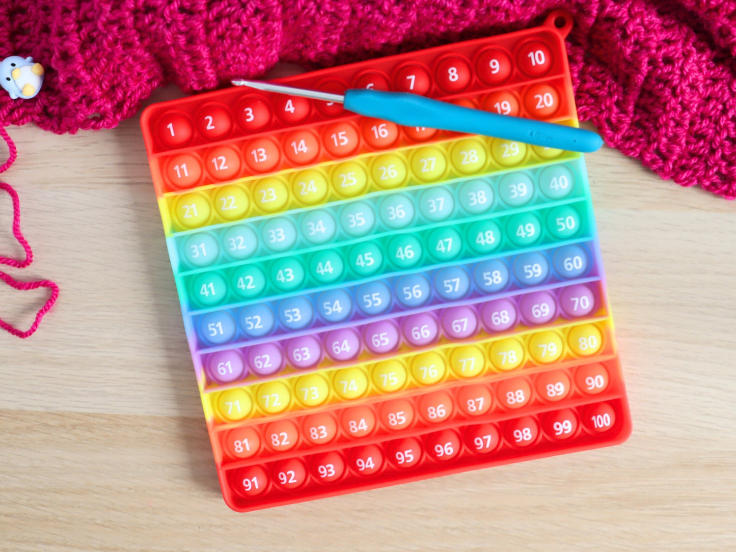 Rainbow popper row counter