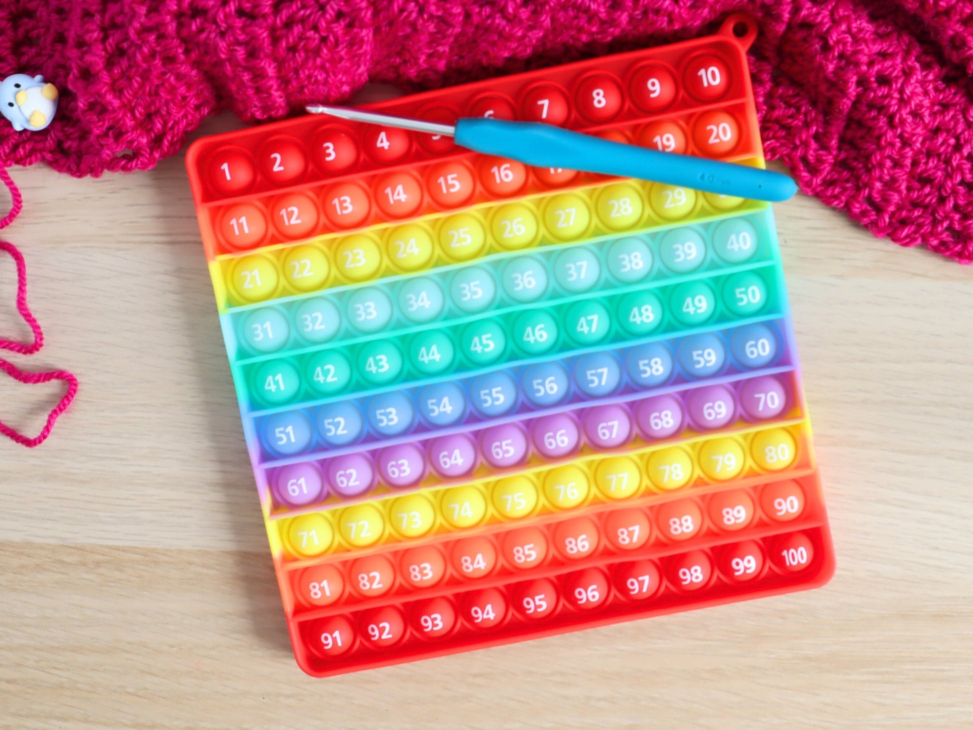 Rainbow popper row counter