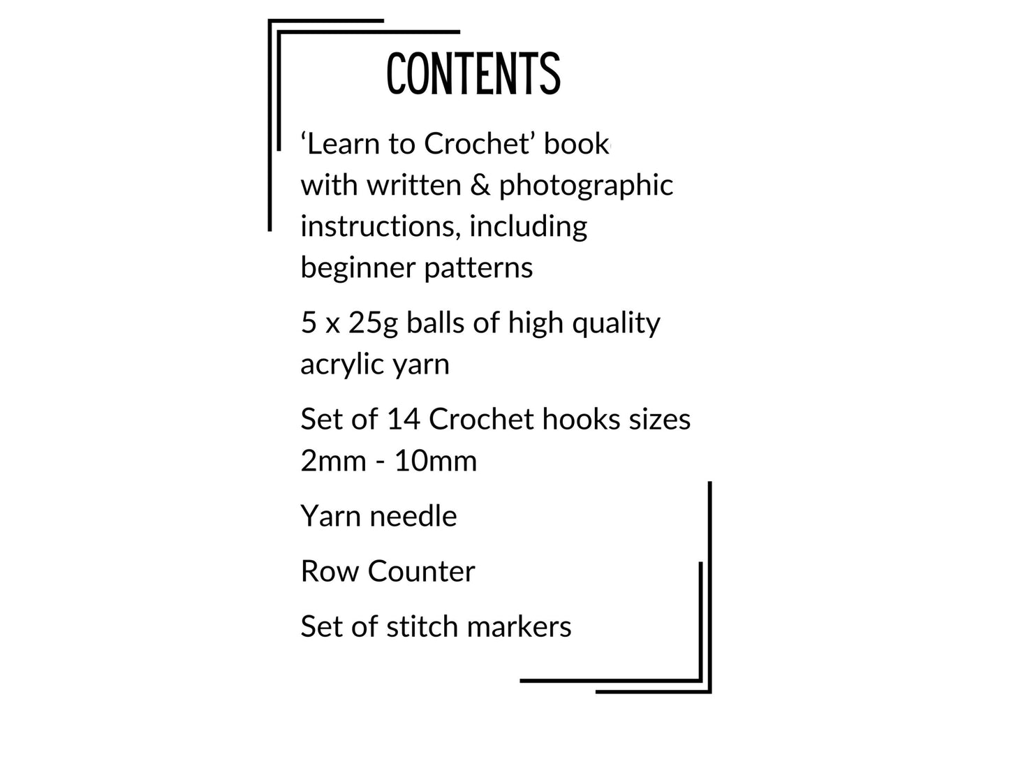 Crochet Kit For Absolute Beginners