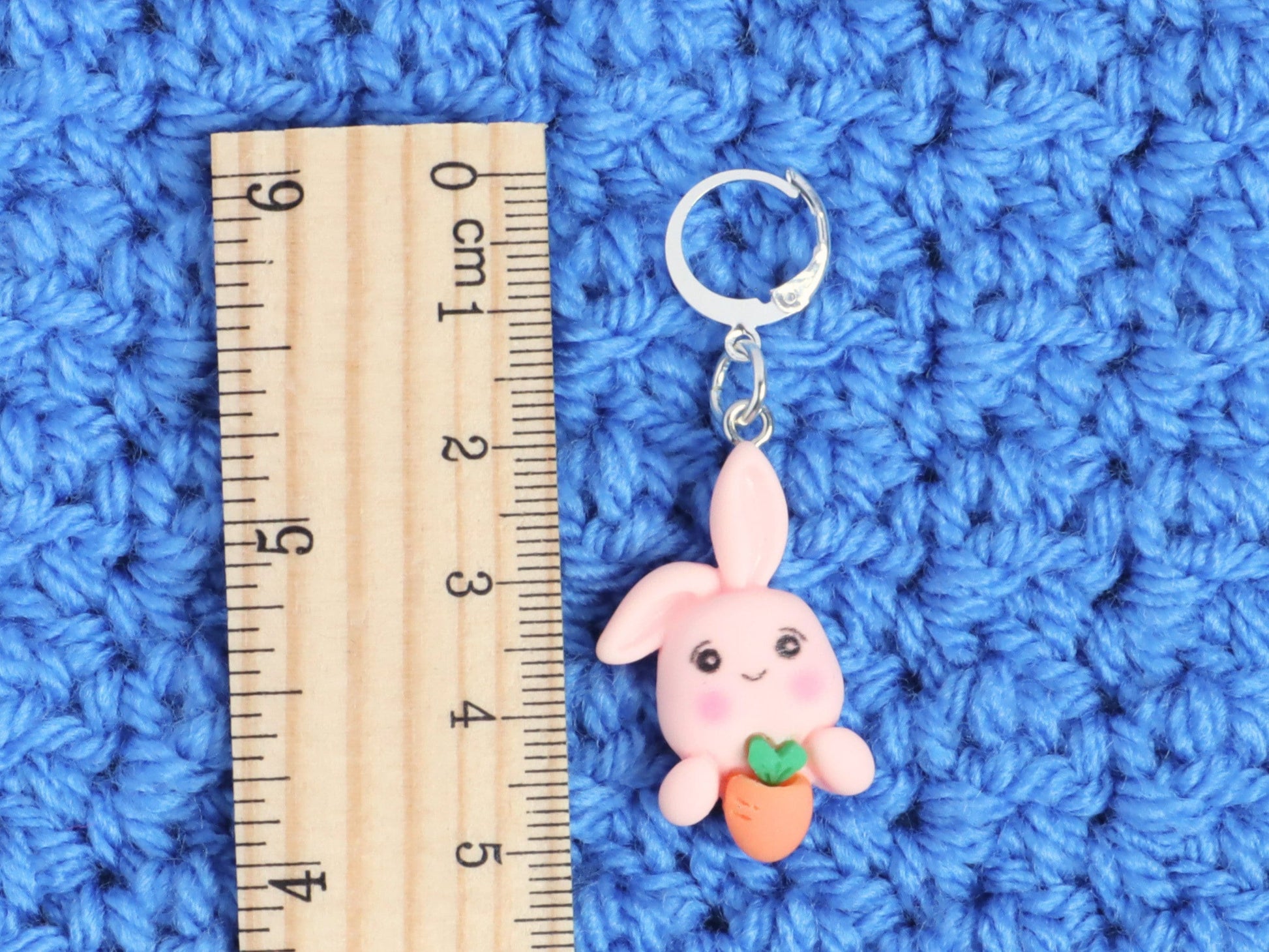 Rabbit With Carrot Stitch Marker