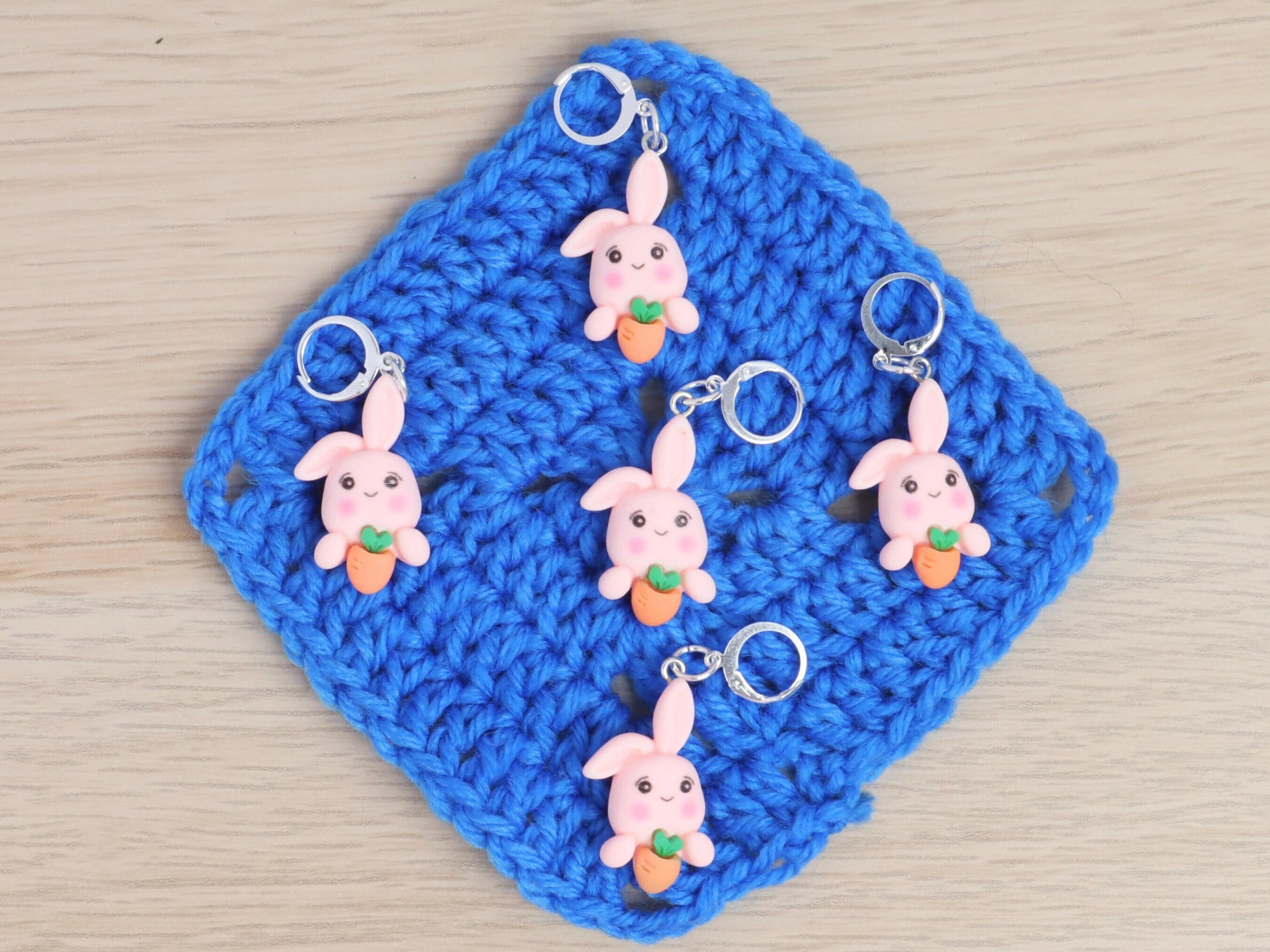 Rabbit With Carrot Stitch Marker