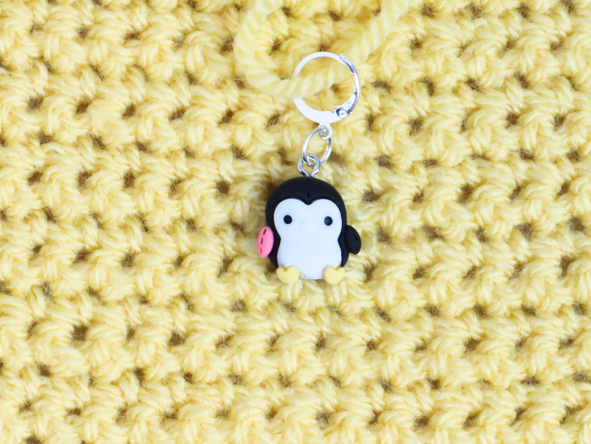 Cute Black Penguin Kawaii Stitch Marker