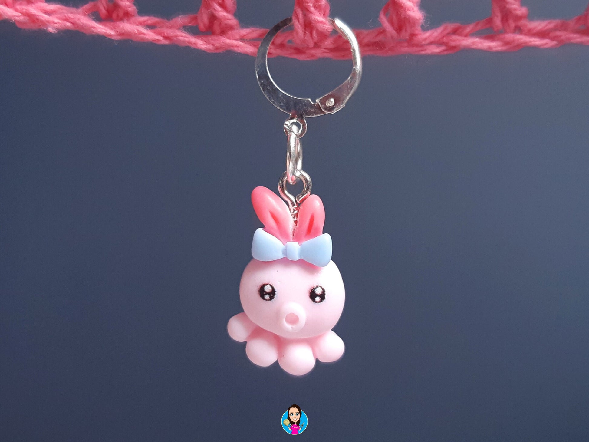Cute Pink Octopus Kawaii Stitch Marker