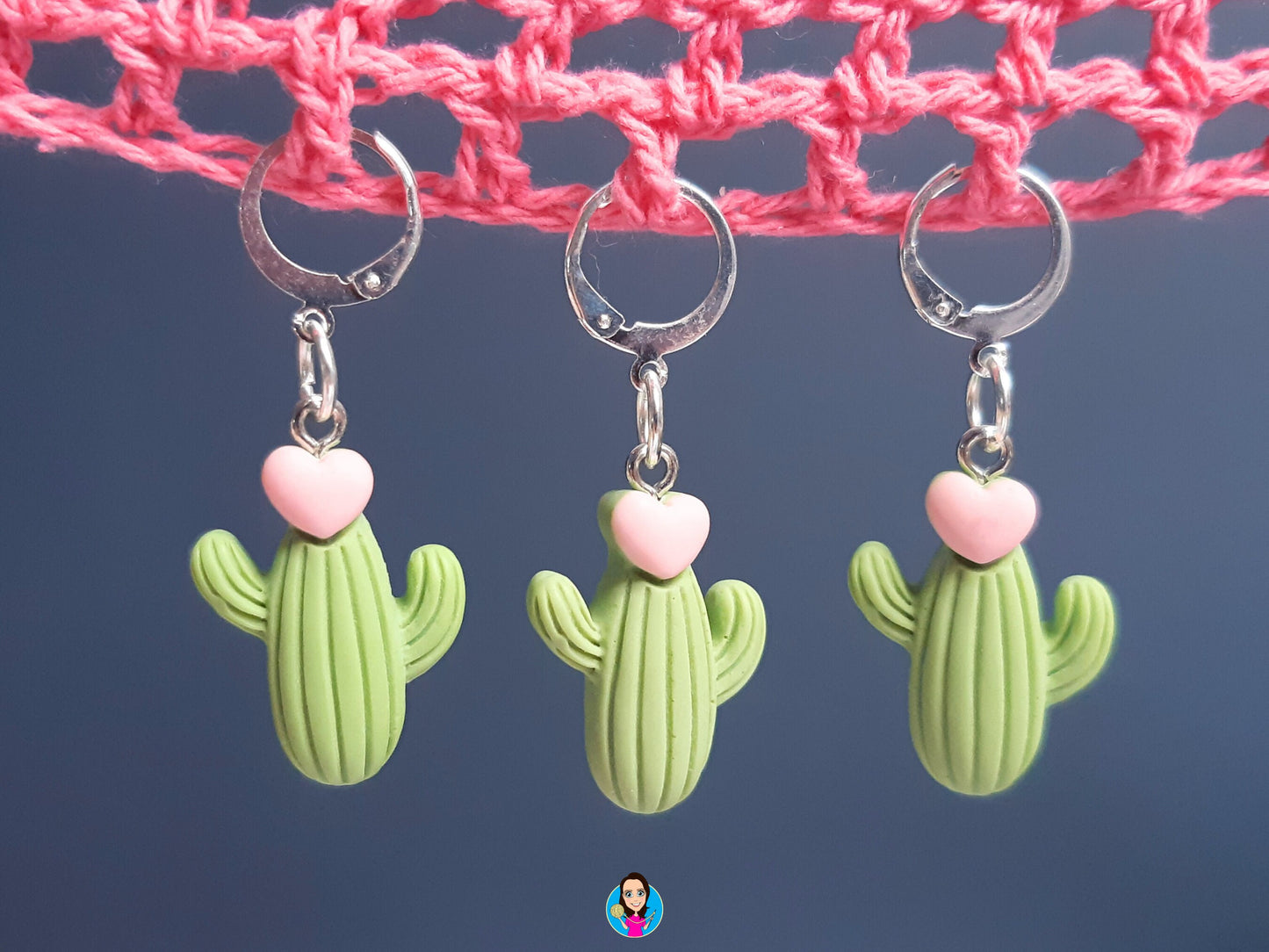 Cute Cactus Kawaii Stitch Marker
