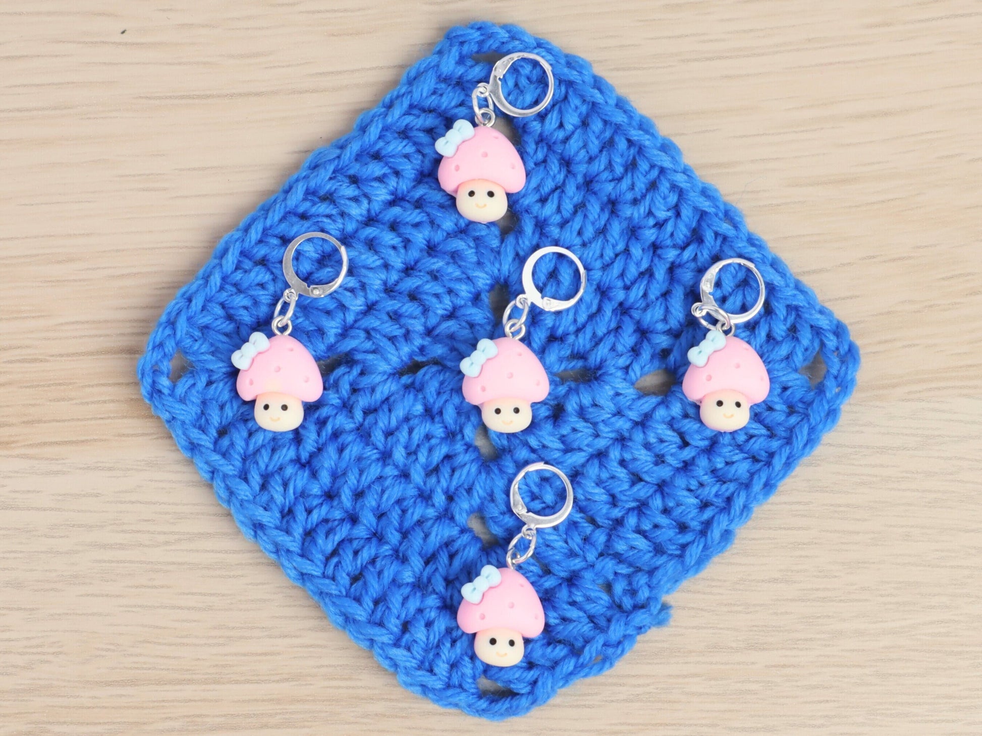 Cute Pink Mushroom Kawaii Stitch Marker
