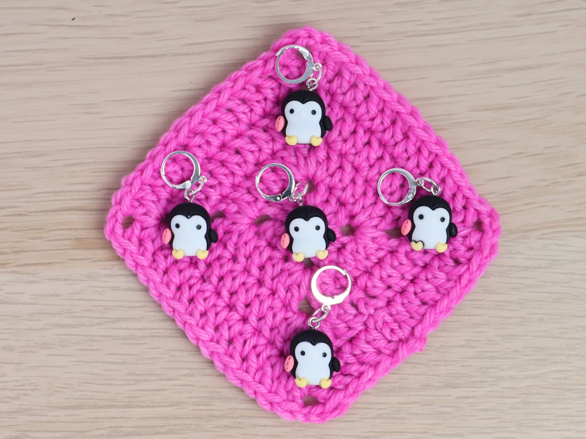 Cute Black Penguin Kawaii Stitch Marker