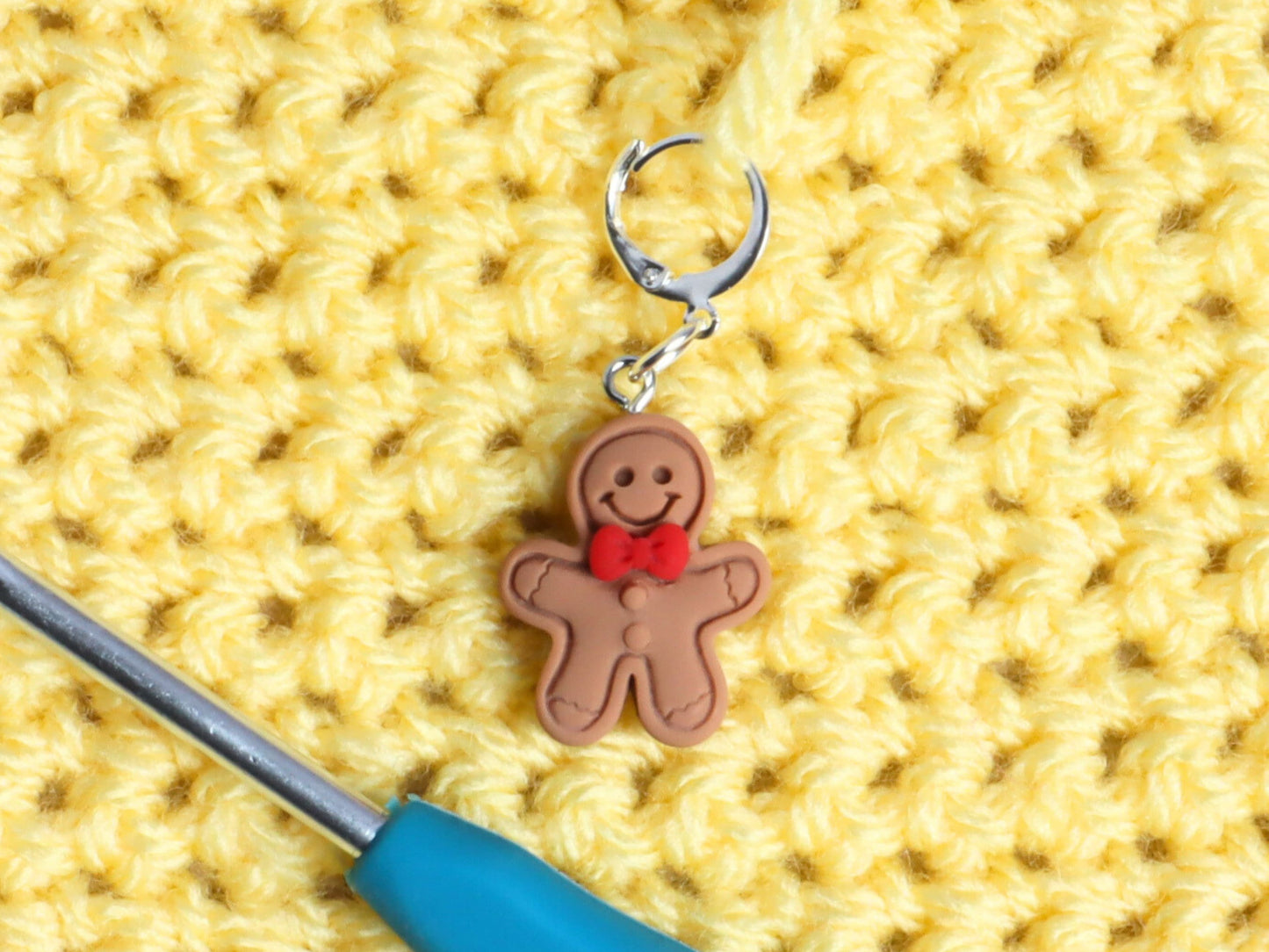 Cute Gingerbread Man Kawaii Stitch Marker