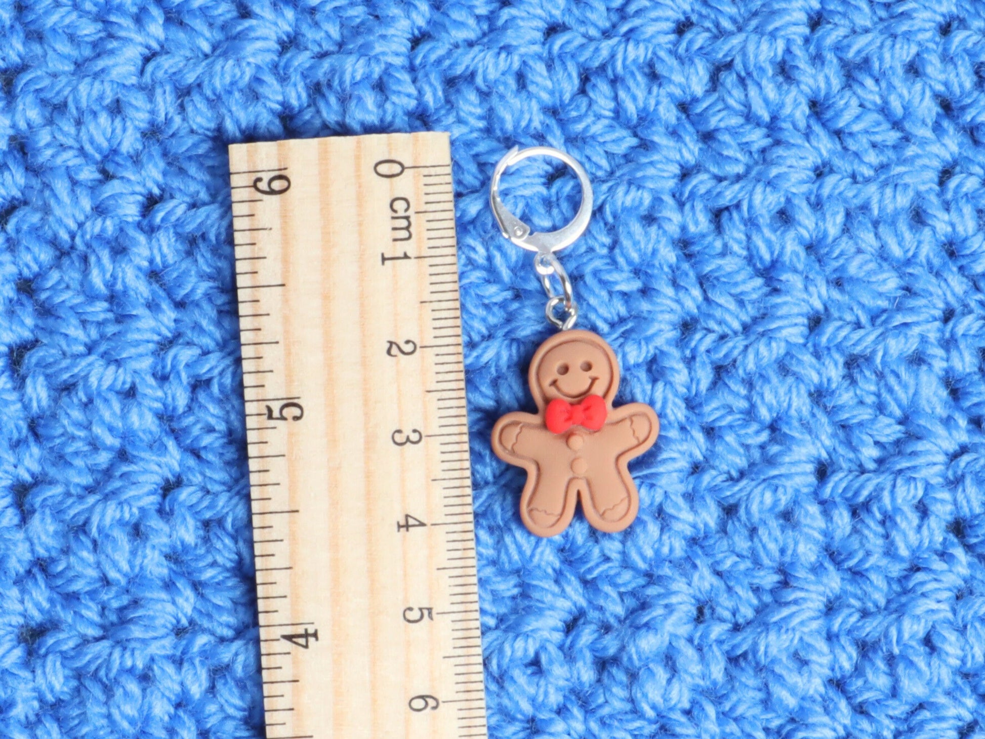 Cute Gingerbread Man Kawaii Stitch Marker