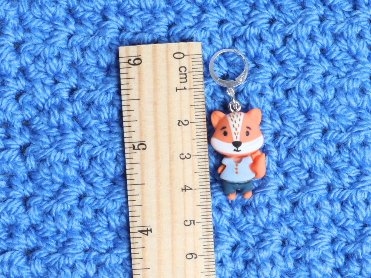 Cute Dressed Fox Kawaii Stitch Marker