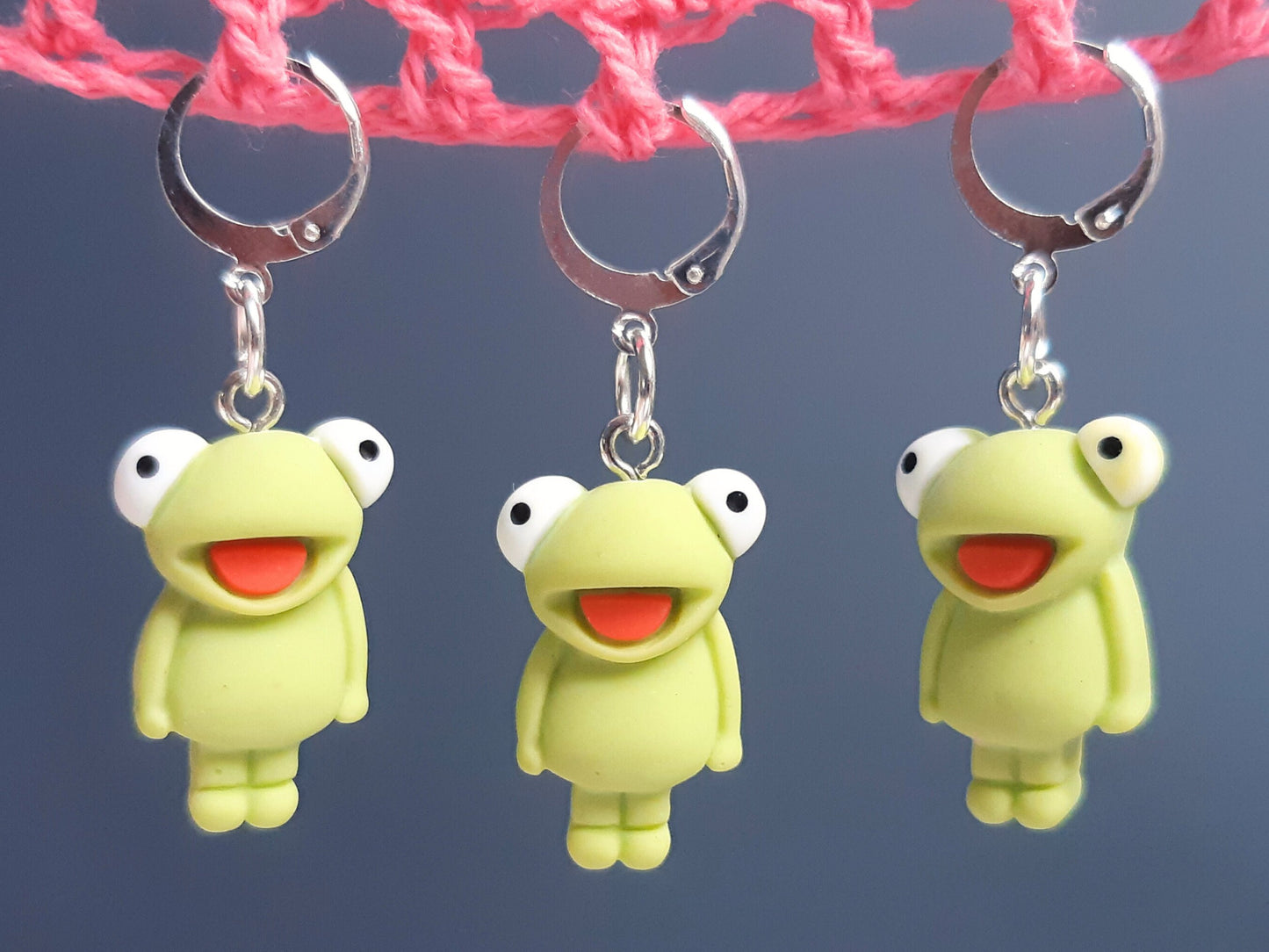 Cute Smiling Frog Kawaii Stitch Marker