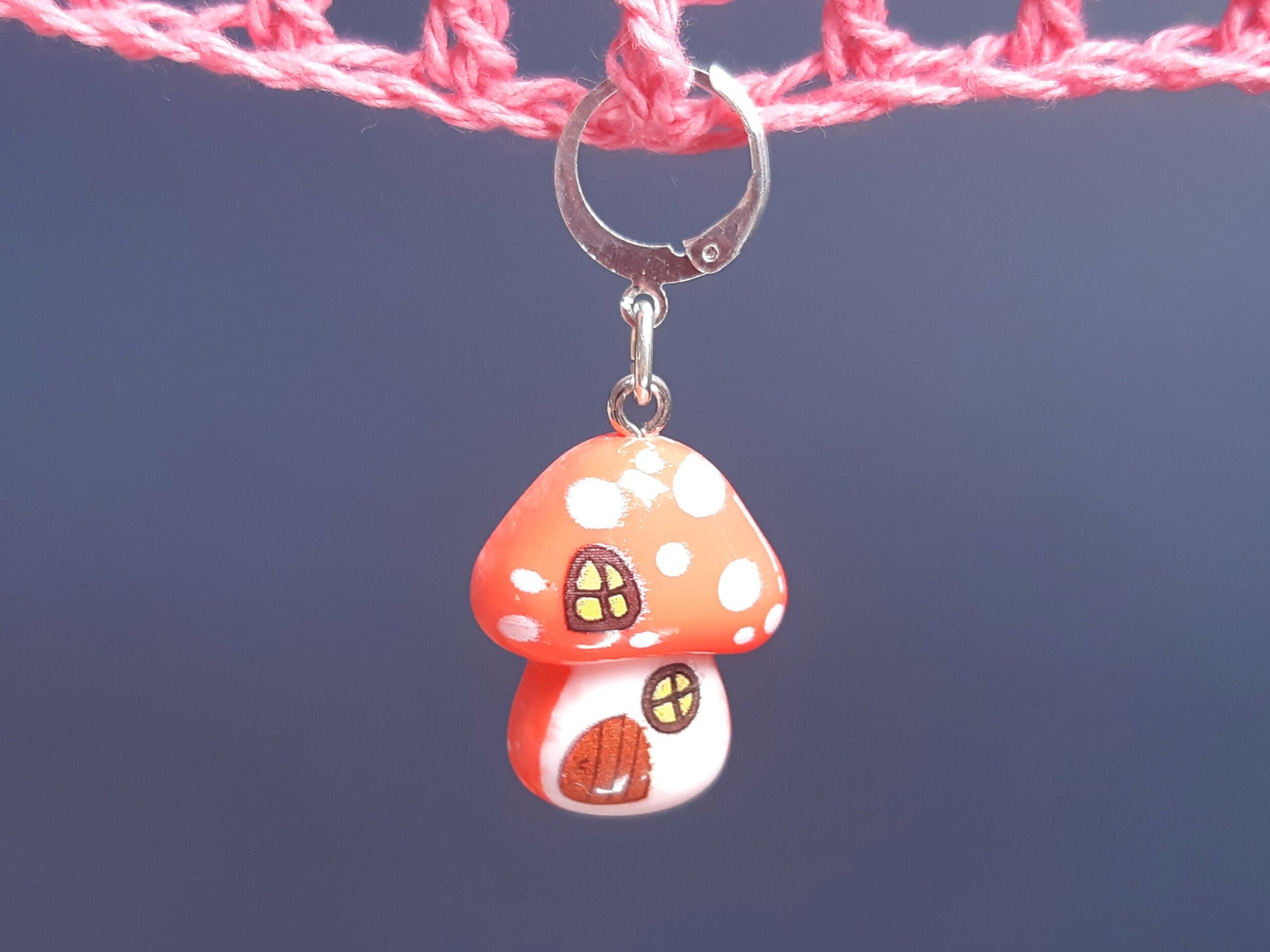 Cute Toadstool Cottage Kawaii Stitch Marker